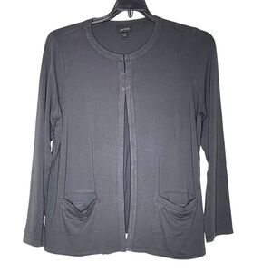 J.Jill Wherever Long Sleeve Cardigan. Size M Dark Gray.